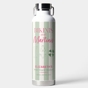 Bouteille D'eau Bikinis et Martinis Cadeau de week-end pour enterr