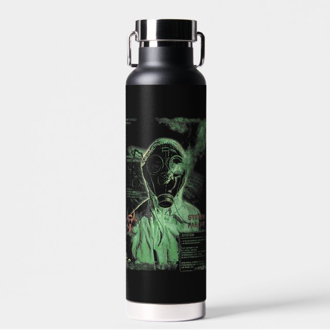 Bouteille D'eau Bio-Déchets - Technique-Dystopique (Avant)