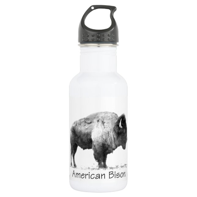 Bouteille D'eau Bison américain (Devant)