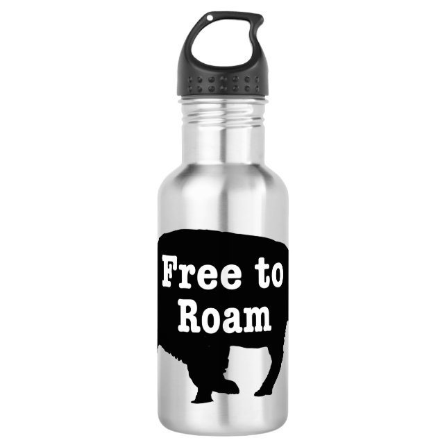 Bouteille D'eau Bison libre de Roam (Devant)