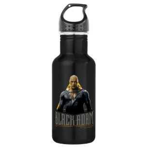 Bouteille D'eau Black Adam Character and Name Graphic