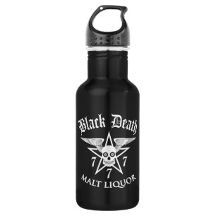 Bouteille D'eau Black Death 777- Malt Liquor