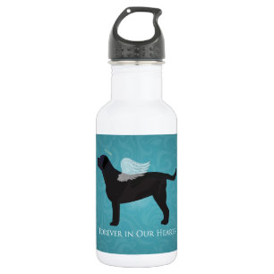 Bouteille D'eau Black Lab Pet Memorial Sympathy Pet Perte Concepti