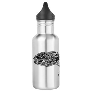 Bouteille D'eau Black spotted moray eel cartoon