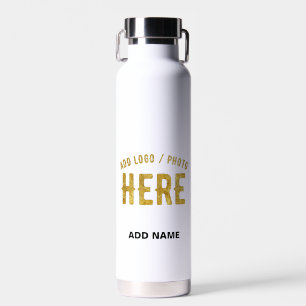 BOUTEILLE D'EAU BLANC PERSONNALISABLE MODERNE DE MARQUE VÉRIFIÉ ST