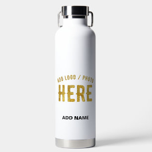 BOUTEILLE D'EAU BLANC PERSONNALISABLE MODERNE DE MARQUE VÉRIFIÉ ST
