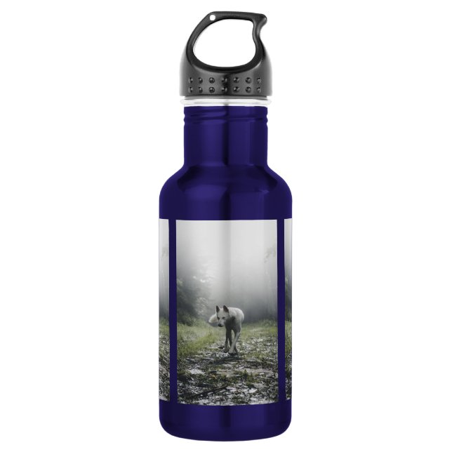 Bouteille d'eau blanche en acier inoxydable Husky  (Devant)