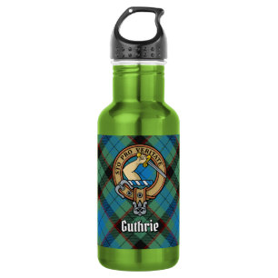Bouteille D'eau Blason de Clan Guthrie sur tartan