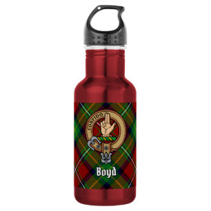 Bouteille D'eau Blason du clan Boyd sur tartan