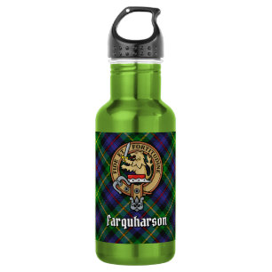 Bouteille D'eau Blason du clan Farquharson sur tartan