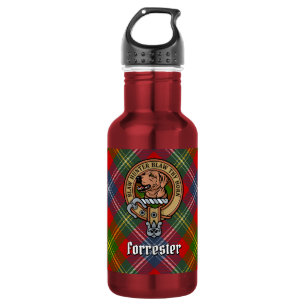 Bouteille D'eau Blason du clan Forrester sur tartan