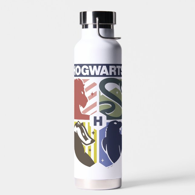 Bouteille D'eau Blason timbré VINTAGE HOGWARTS™ (Gauche)