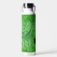 Bleu Bois Hédghogs Vert printemps