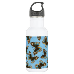 Bouteille D'eau Bleu motif papillon Pansy