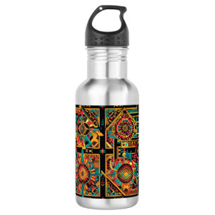 Bouteille D'eau Bleu raffiné "Aztec Dream" Acier inoxydable Eau B