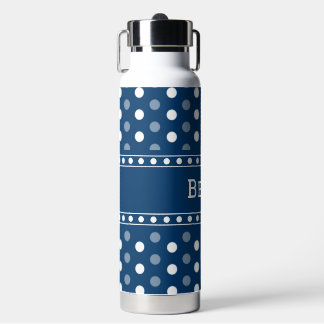 Bouteille D'eau Bleu Royal à pois