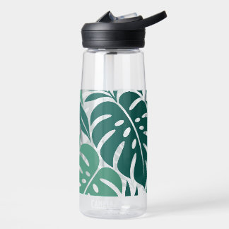 Bouteille D'eau Blue Tropical Leaf Wrap Pattern