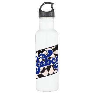 Bouteille D'eau Bobcats Checkerboard Water Bottle: Blue