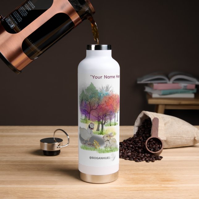 Bouteille D'eau Boganhues Pipa & Marlow Imprimé (Café (pivotée))