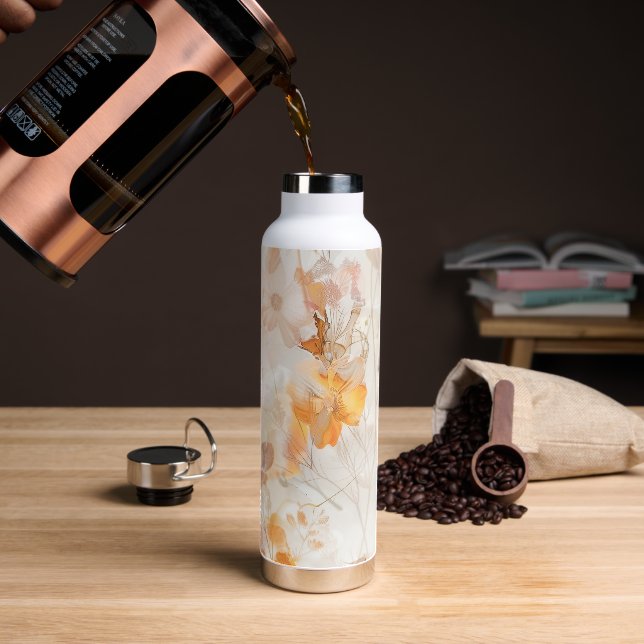 Bouteille D'eau Boho Chic Floral Aquarelle (Gym)