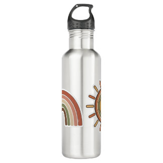 Bouteille D'eau Boho Sun & Rainbow Water Bottle 