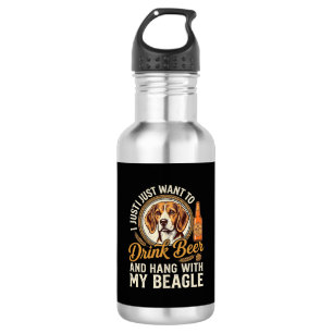 Bouteille D'eau Boire Bière Beagle Chien Bière Artisanale Bouteill