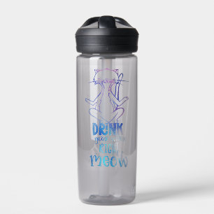 Bouteille D'eau Boire droit Meow Yoga Chat