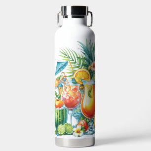 BOUTEILLE D'EAU BOISSONS ET FRUITS COLORÉS DE L'ÉTÉ