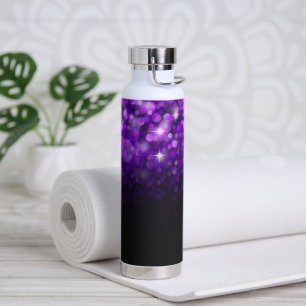 Bouteille D'eau Bokehs pourpres Éclatent Beau