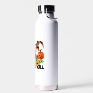 Bouteille D'eau Bon Automne à Tous Gnome Léopard Gnome Tournesol
