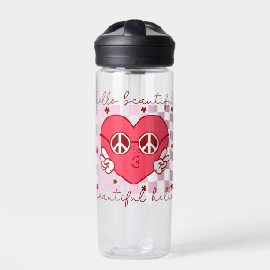 Bouteille D'eau Bonjour belle   Cute et coeur
