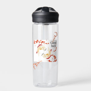 Bouteille D'eau Bonne chance Poisson Koi avec Sakura   Japonais él