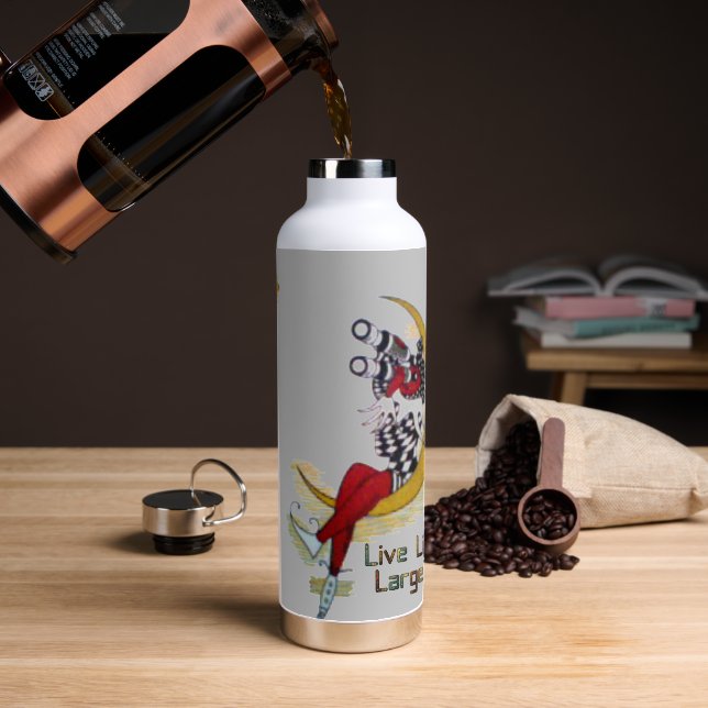 Bouteille D'eau Bonne journée et une meilleure nuit Vivre une vie  (Café)