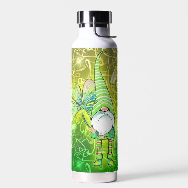 Bouteille D'eau Bonne Saint Patrick's Day mignonne Gnome (Gauche)