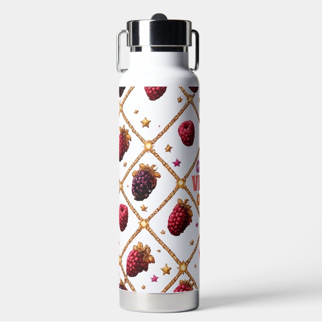 Bouteille D'eau Bonne Vibes Only Motif Framboise & Mûre Sta (Salle de sport)
