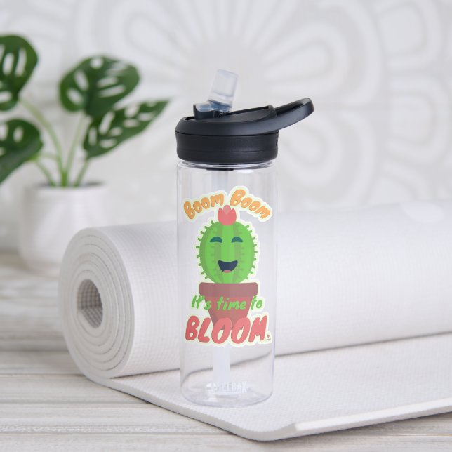 Bouteille D'eau Boom Time To Bloom Cute Cactus Cartoon Joie (Yoga)