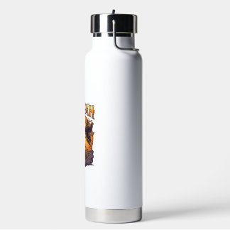 Bouteille D'eau Booyah Halloween Citrouille Faucheuse Lune Orange_