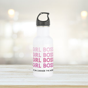 Bouteille D'eau Boss de fille rose moderne Meilleur cadeau de fill