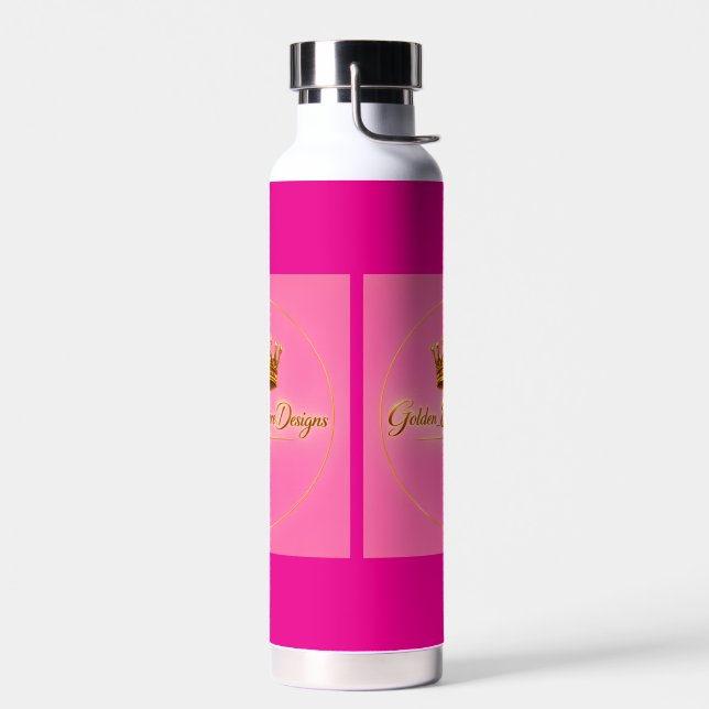 Bouteille D'eau botella personalizada color rosa (Gauche)