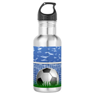 Bouteille D'eau Boule de football dans le net, design populaire,