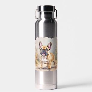 Bouteille D'eau Bouledogue Français Brun Fauve Mignon Chien French