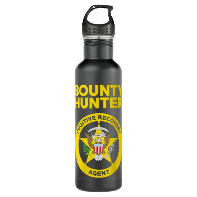Bouteille D'eau Bounty Hunter Fugitive Recovery Agent Bail Bondsma (Devant)