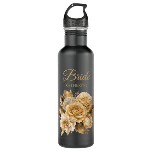 Bouteille D'eau Bouquet-Bride de fleurs neutres-