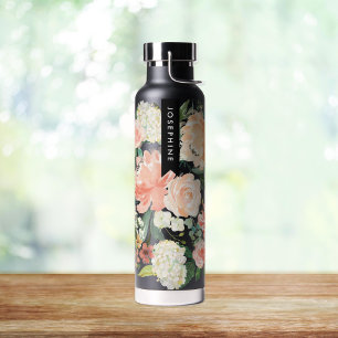 Bouteille D'eau Bouquet floral peint Aquarelle personnalisée