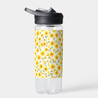 Bouteille D'eau "Bouteille d'eau florale estivale - 20oz, étanche"