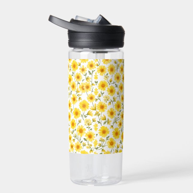 Bouteille D'eau "Bouteille d'eau florale estivale - 20oz, étanche" (Droite)