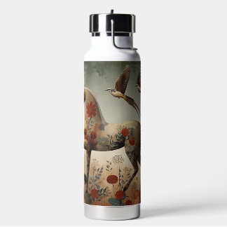 Bouteille D'eau  "boutique chic Équestre Fleur Horse" 