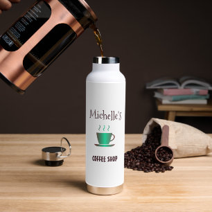 Bouteille D'eau Boutique de café silhouette de tasse chaude
