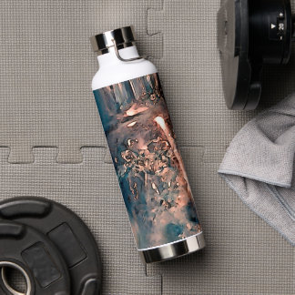 Bouteille D'eau Bouton bleu