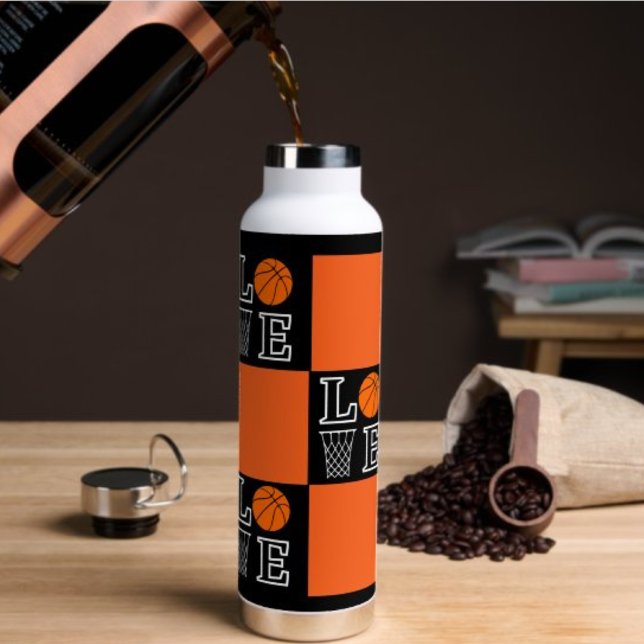 Bouteille D'eau Bouts De Basket, Joueur De Basket-Ball (Créateur téléchargé)